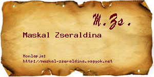 Maskal Zseraldina névjegykártya